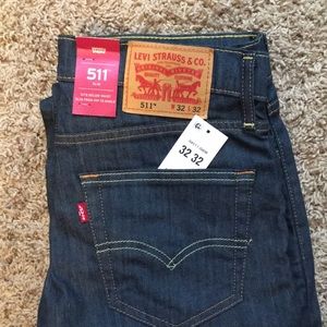 Brand New- never worn 511 blue Levi Jeans.